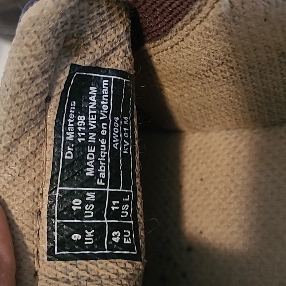 Dr Martens Orson Men's 10 Brown Leather Slip-On Loafers Shoes Slip Oil Resistant - Picture 8 of 14